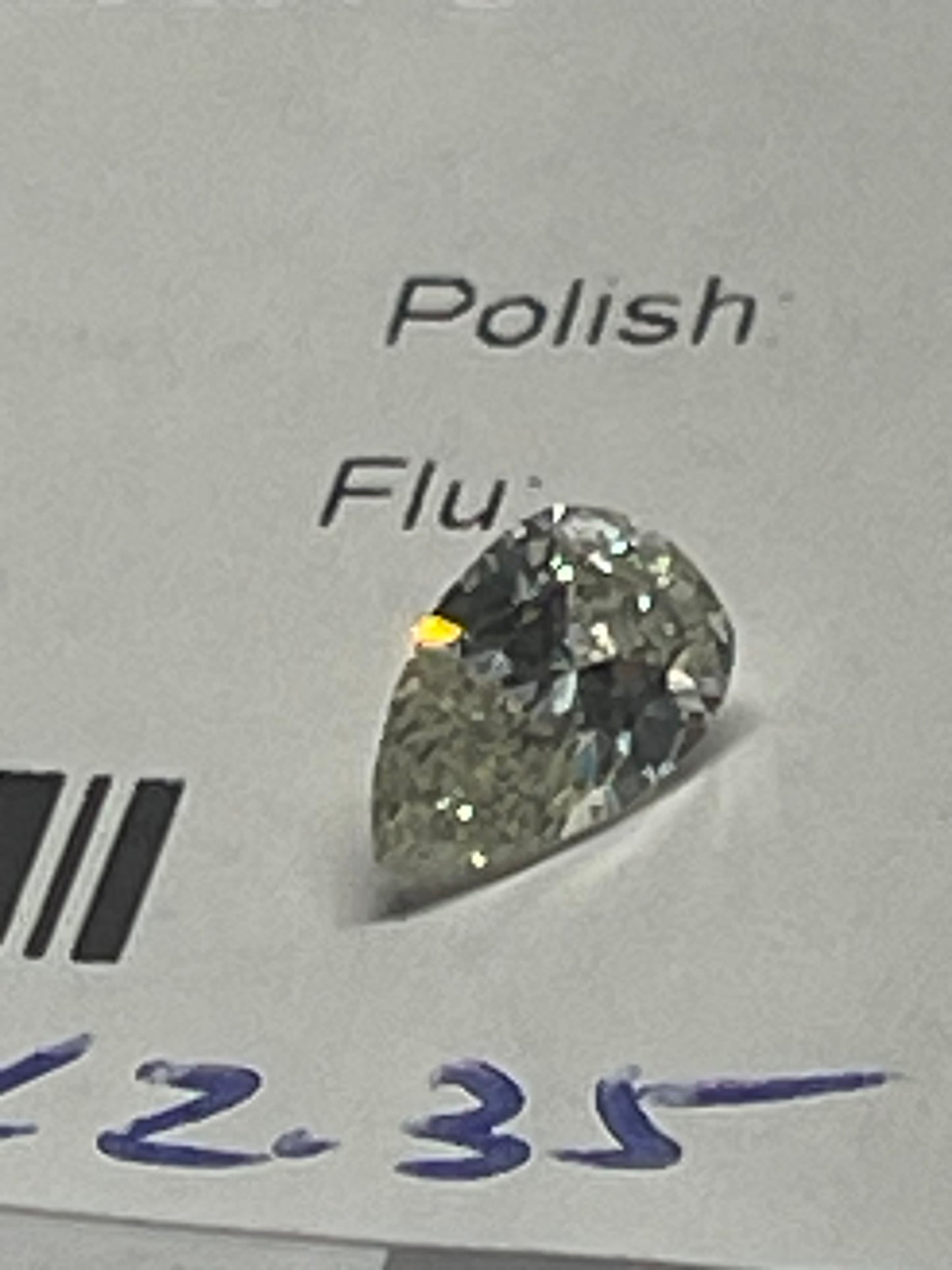 0.38ct Pear shape Diamond