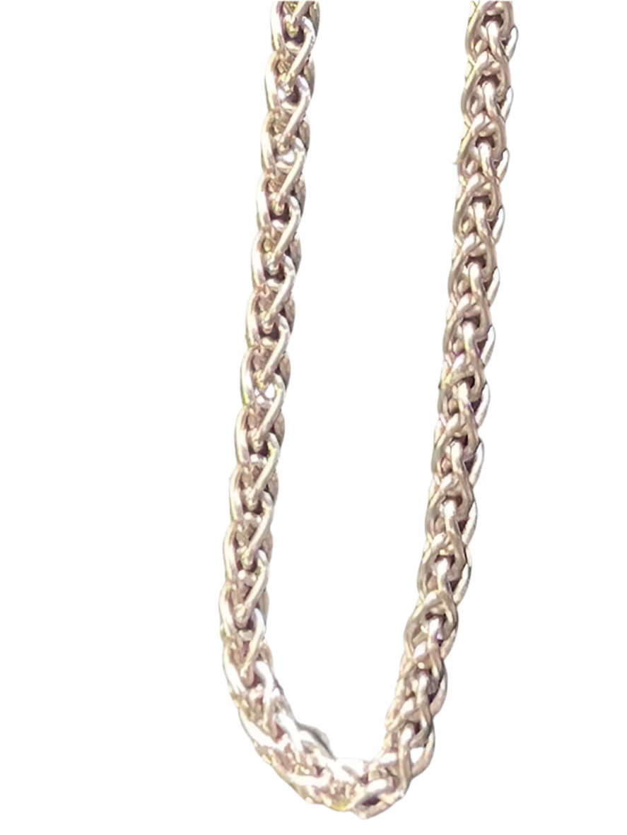 spiga white gold chain 24''