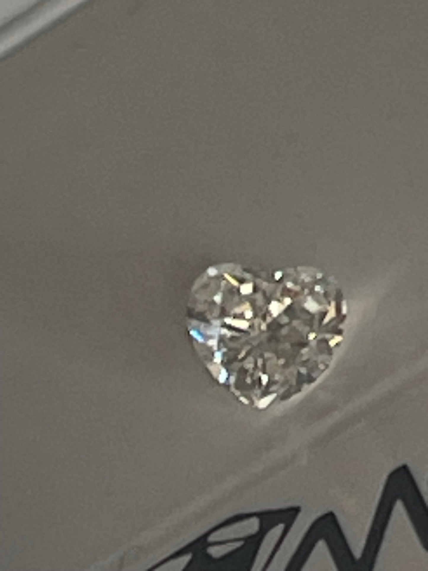 0.27 carat Heart shaped Diamond