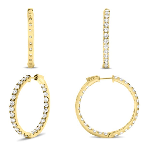 3ct yellow hoops