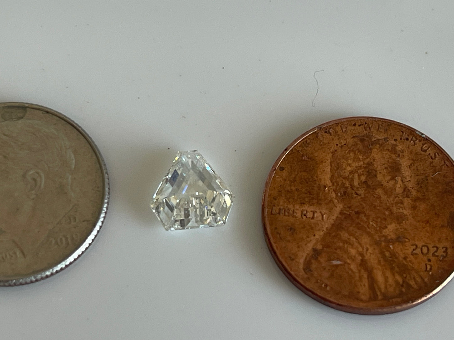 1.36ct Shield cut Diamond kite
