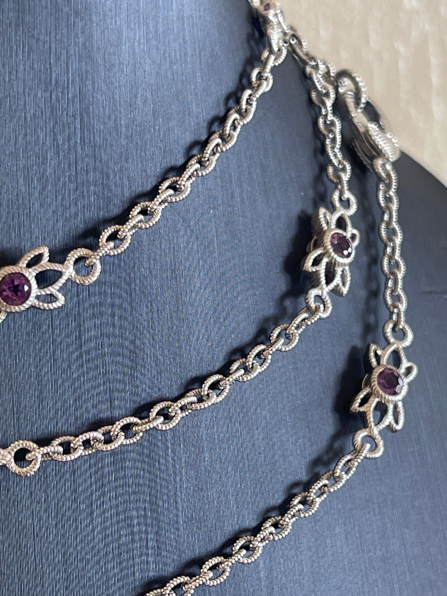 Judith Ripka 36” sterling silver necklace