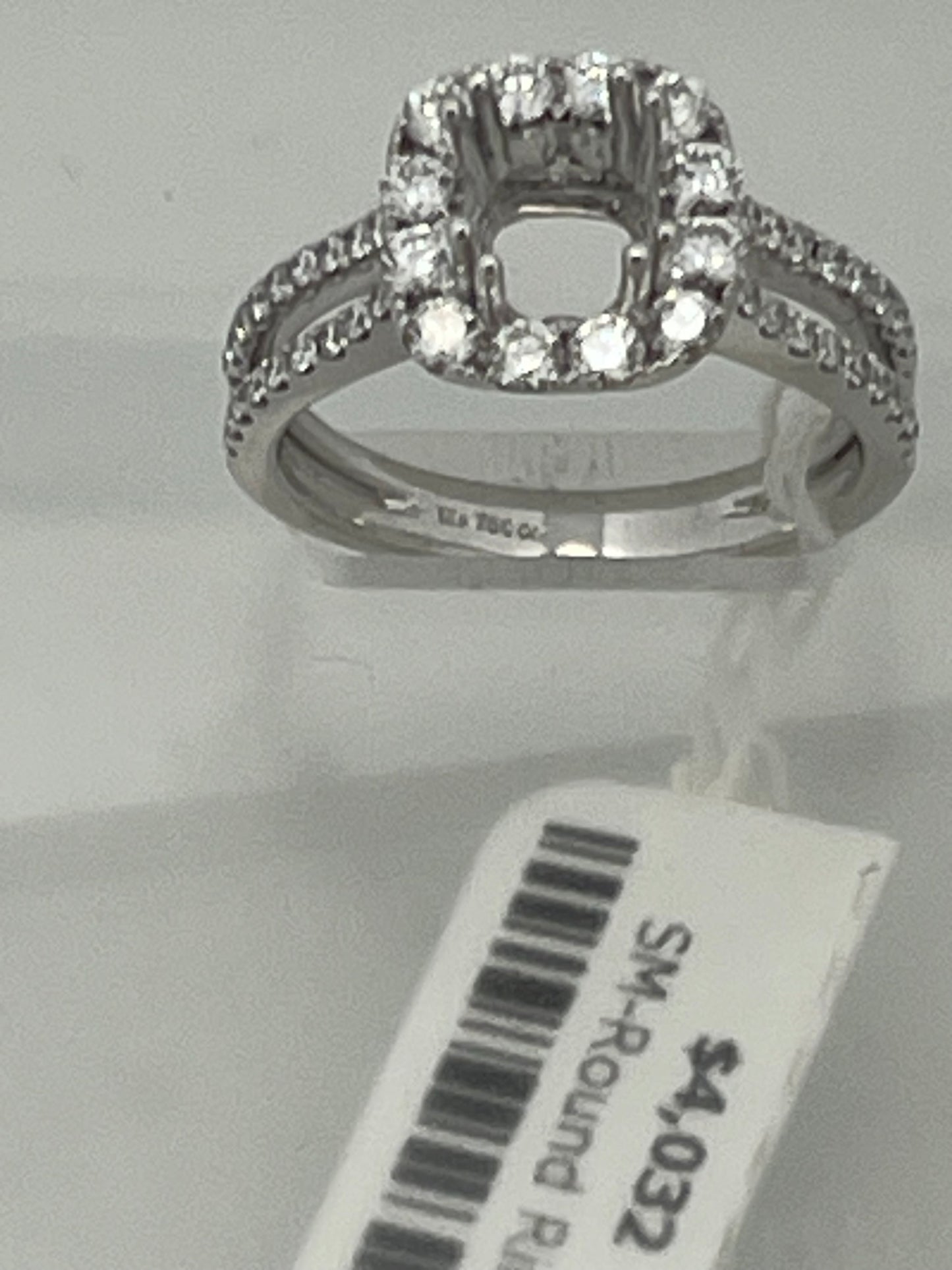 18k white Gold setting