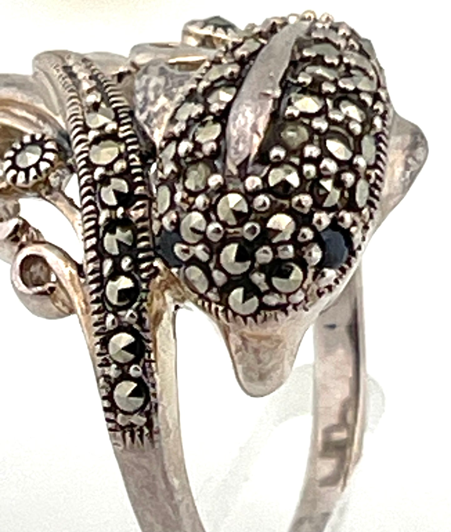 Dolphin sterling silver ring