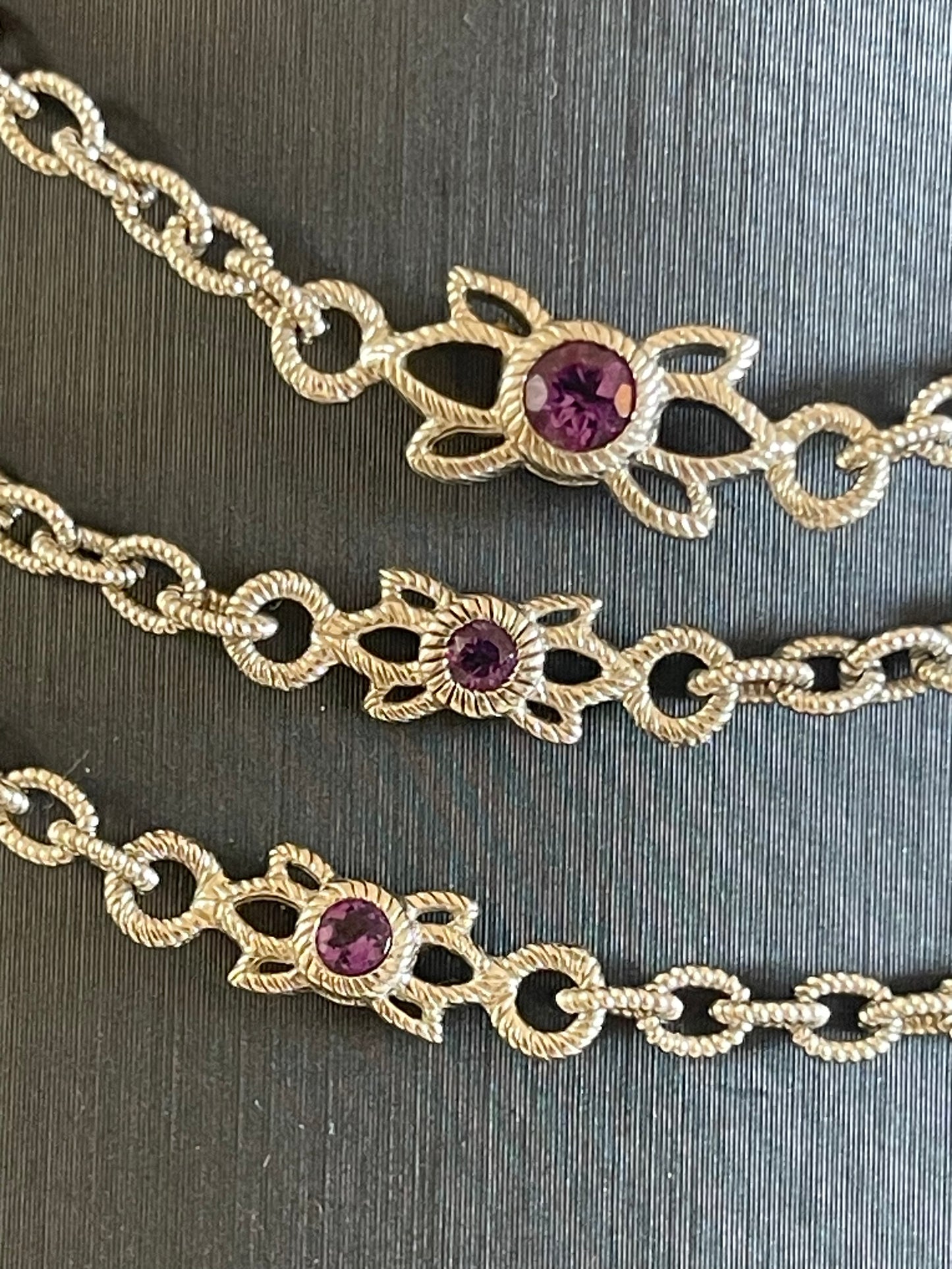 Judith Ripka 36” sterling silver necklace