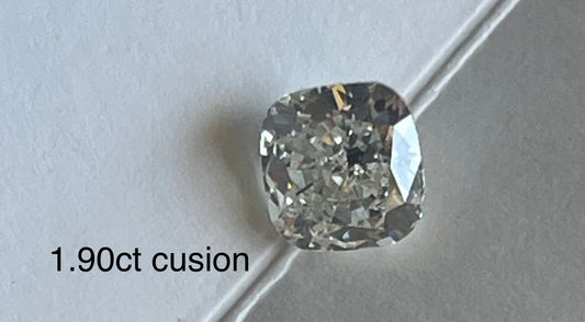 Square cusion 1.90ct Diamond