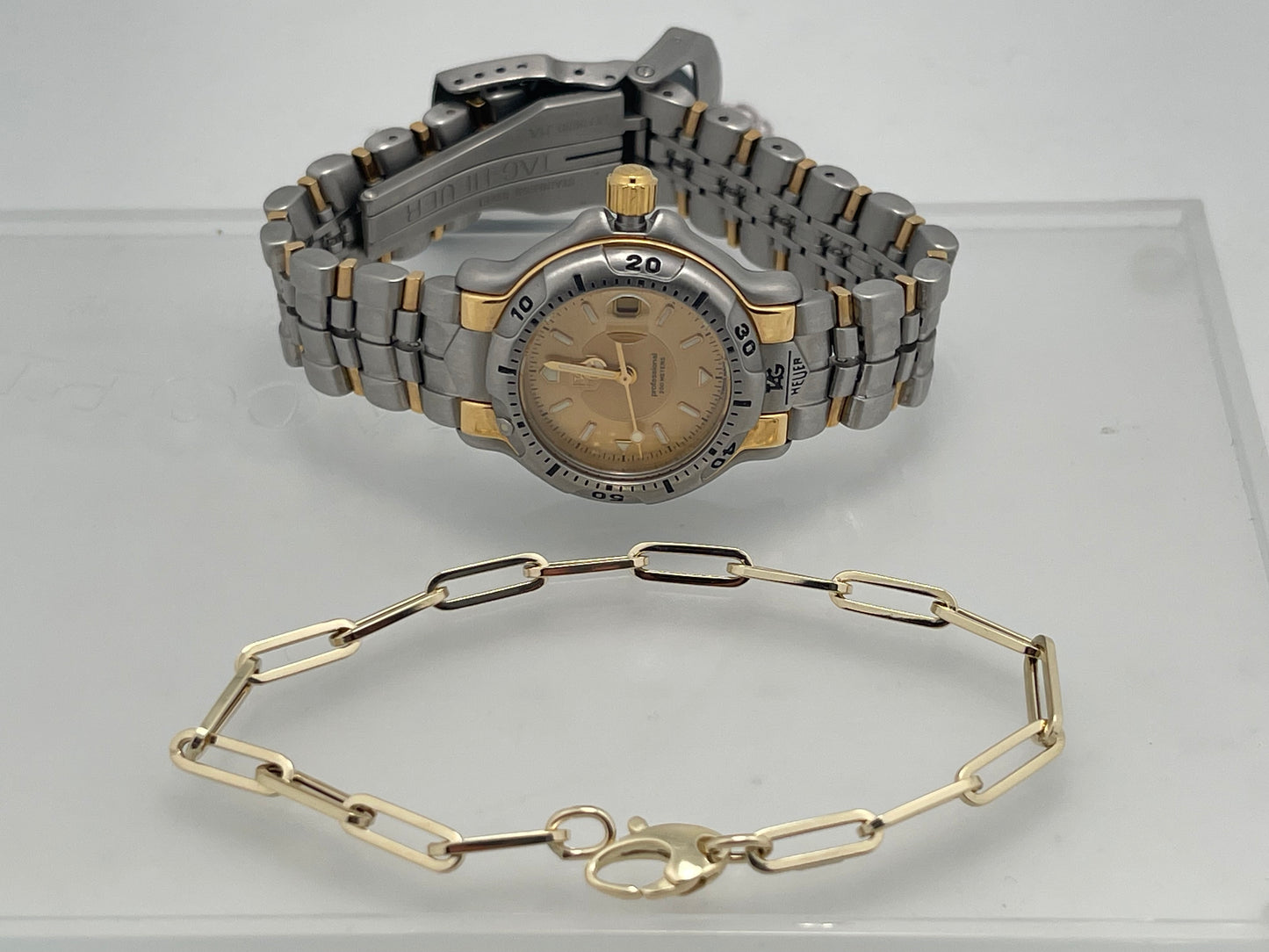 Paper clip bracelet 14k Gold