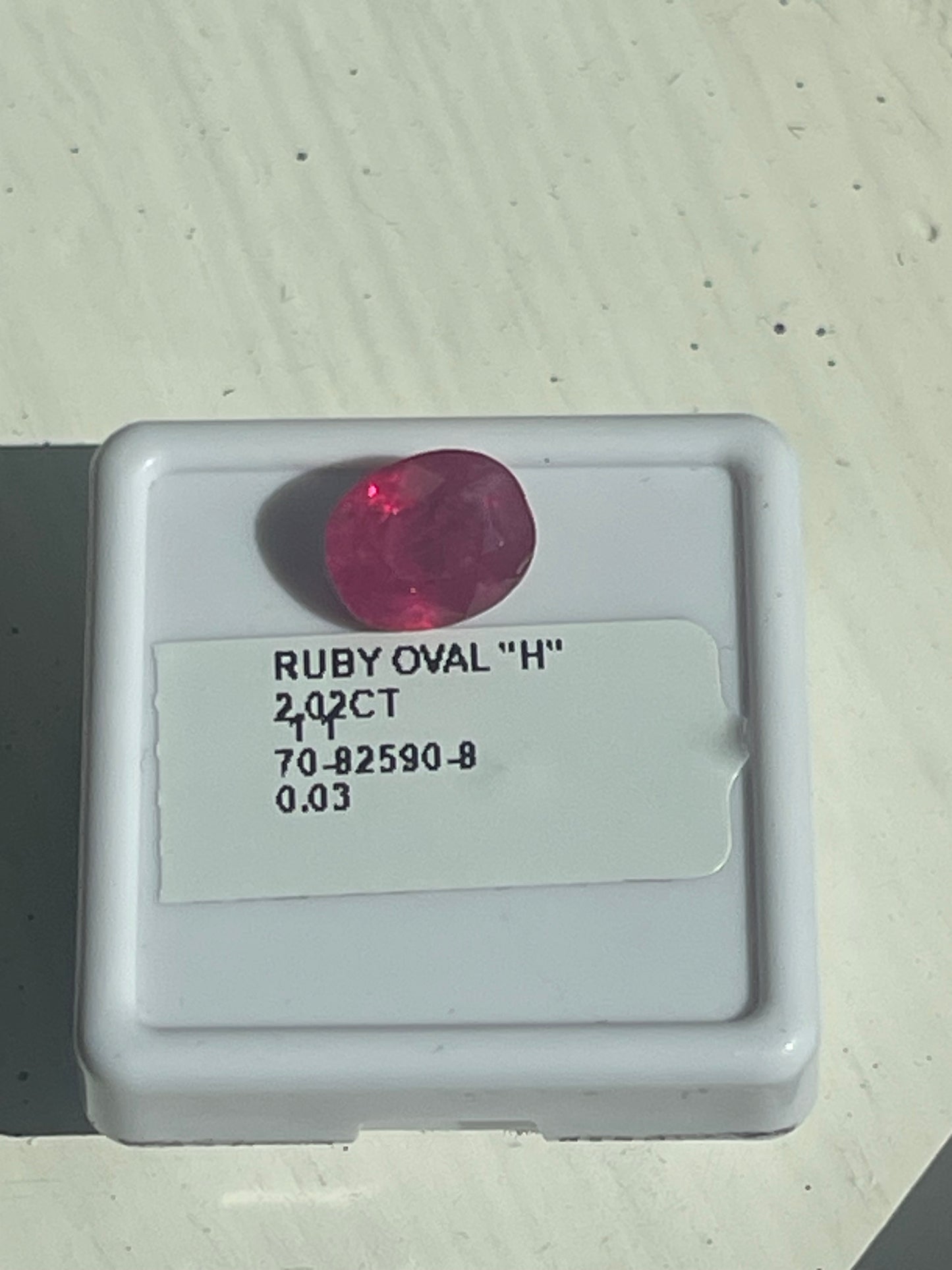 Oval 2.00 Ruby