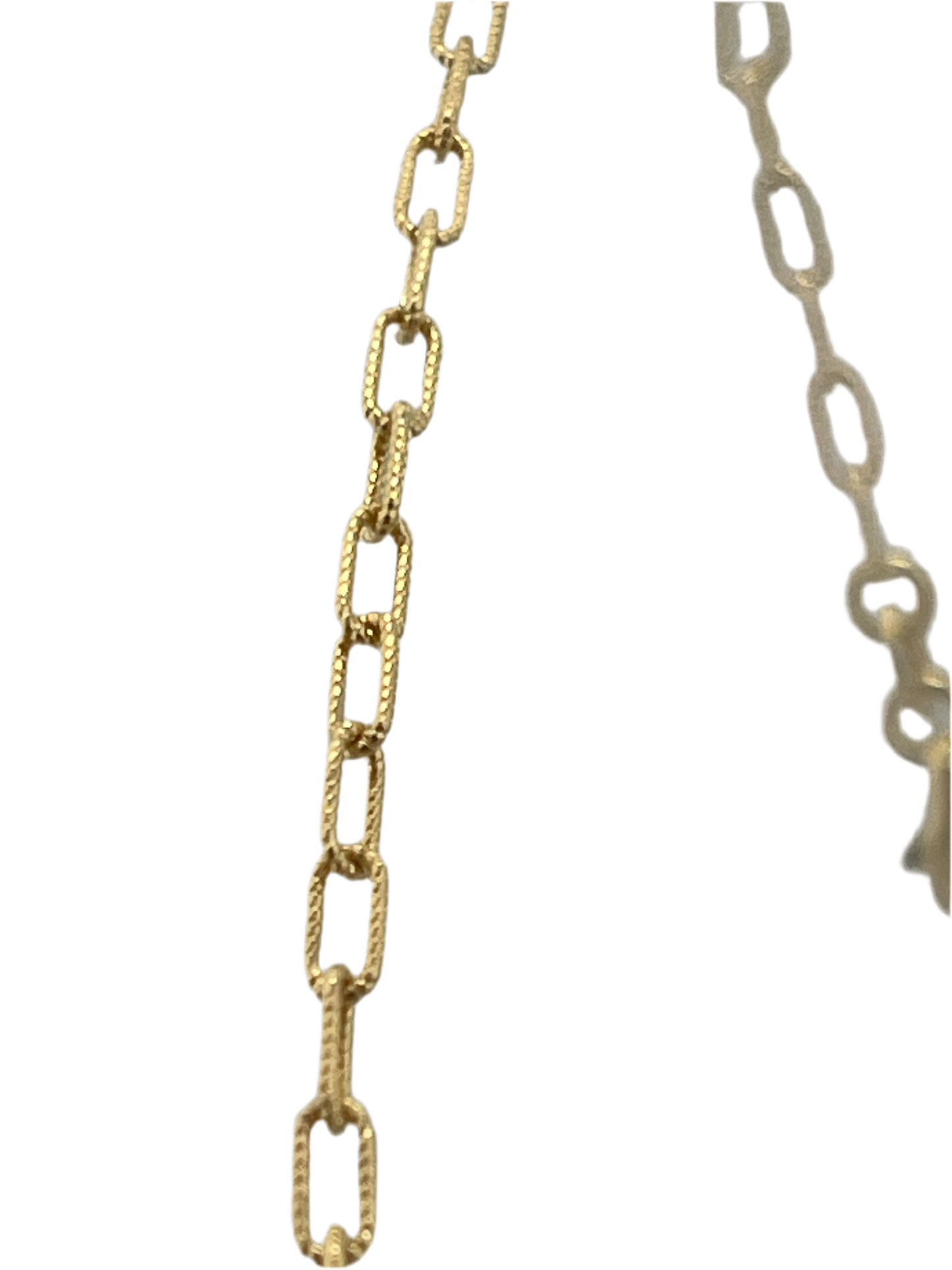 Twist paper clip  18 inch hand made in Italy necklace bracelet set