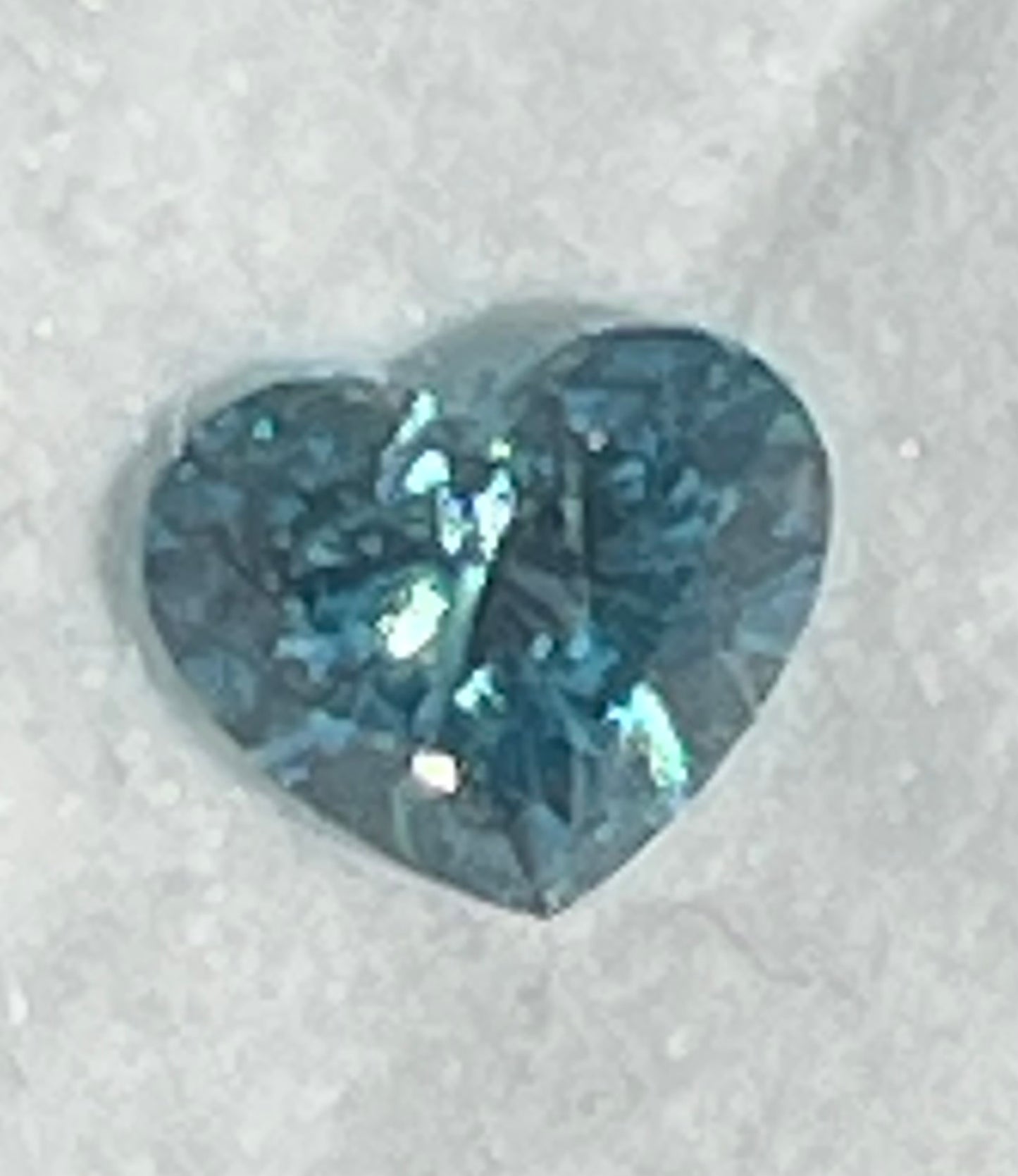Heart shaped blue Diamond