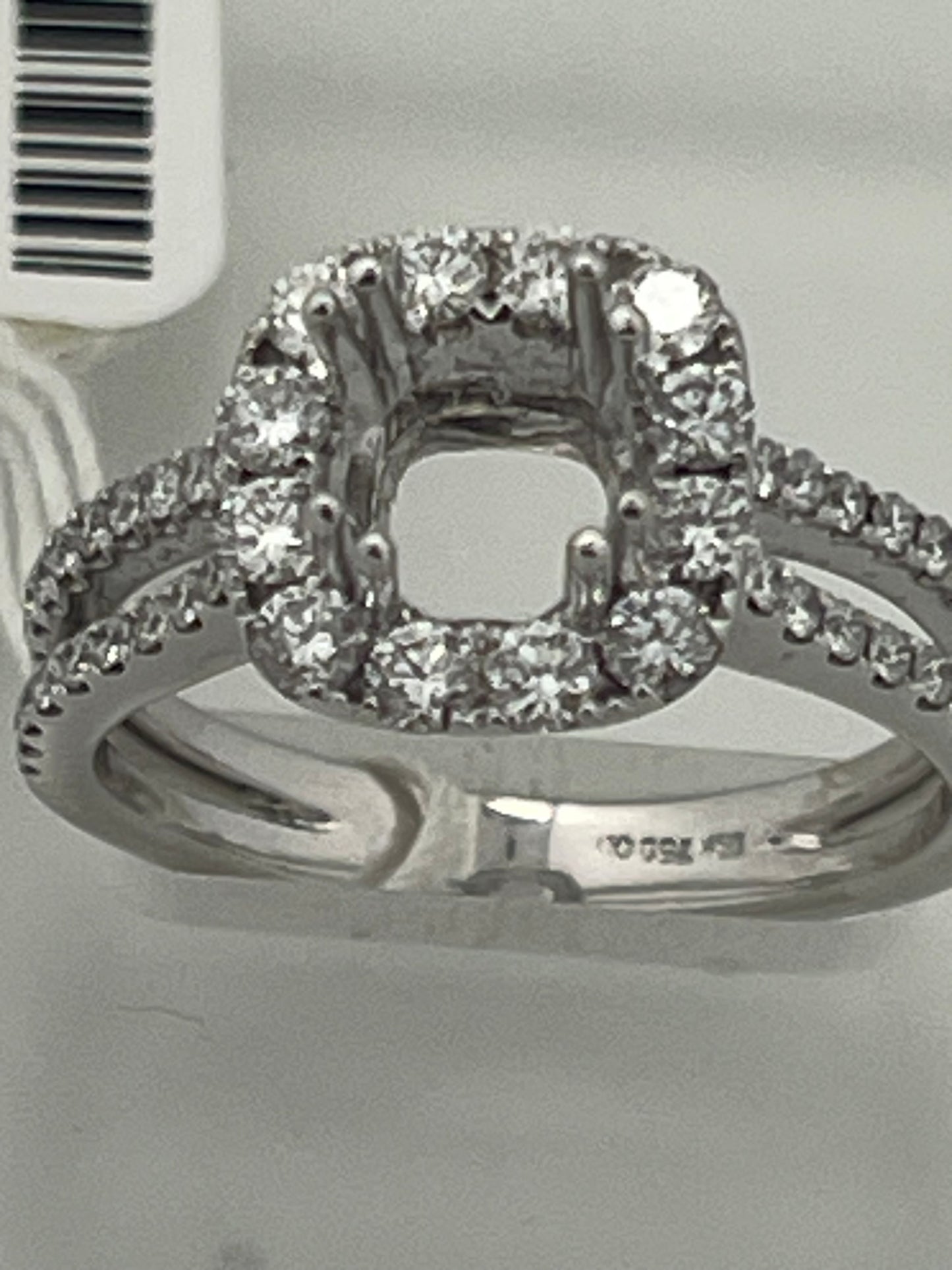 18k white Gold setting
