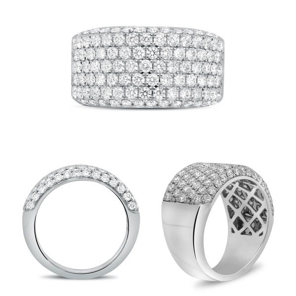White Gold pave Band
