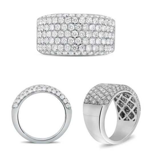 White Gold pave Band