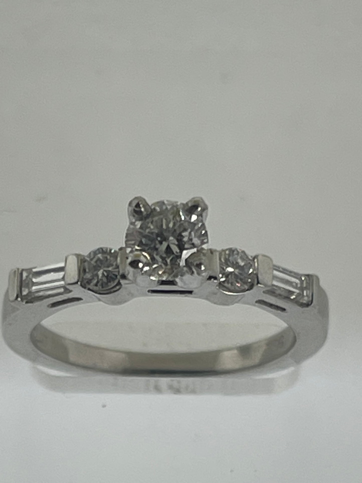 Platinum baguette diamonds