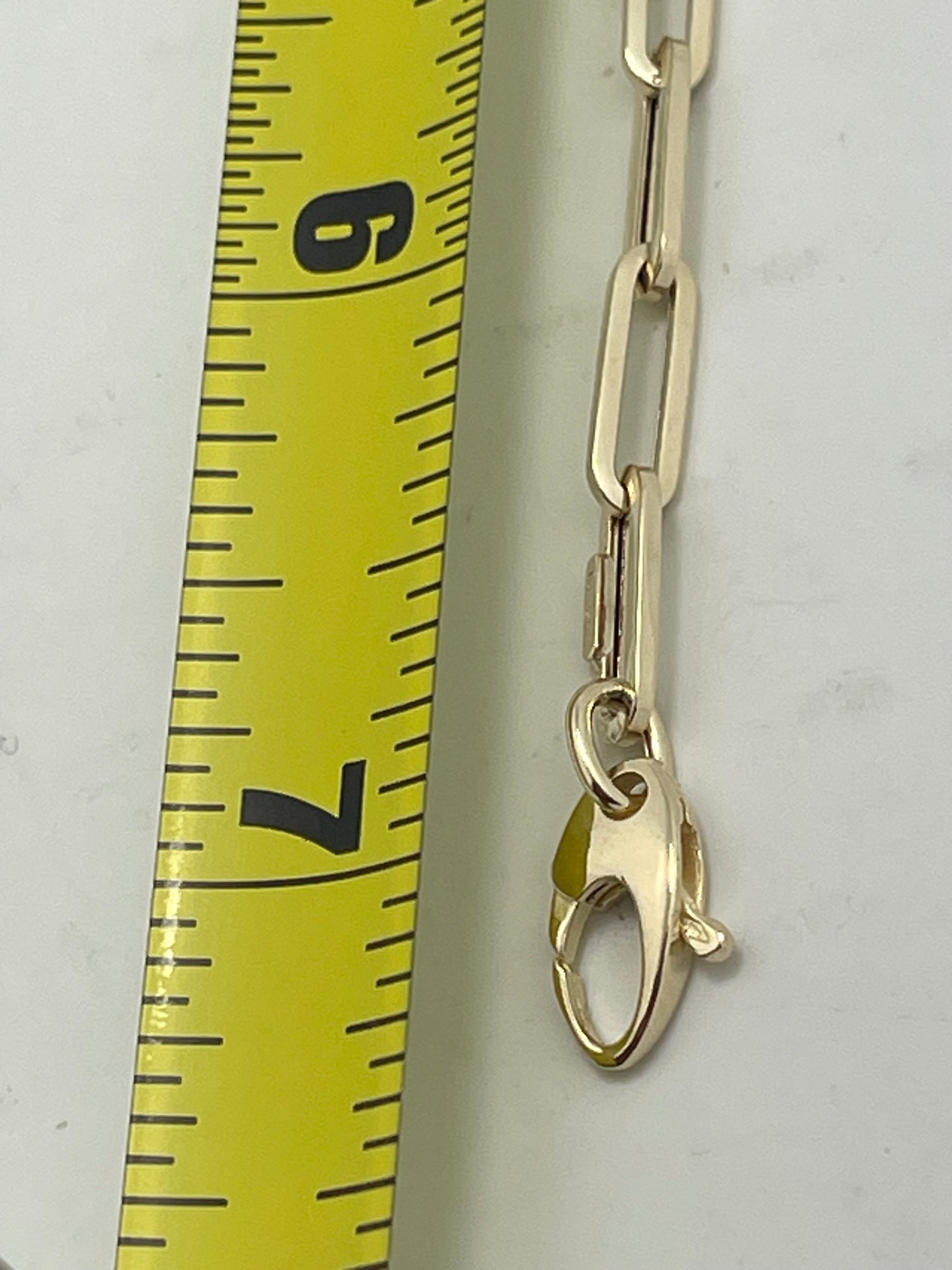 Paper clip bracelet 14k Gold