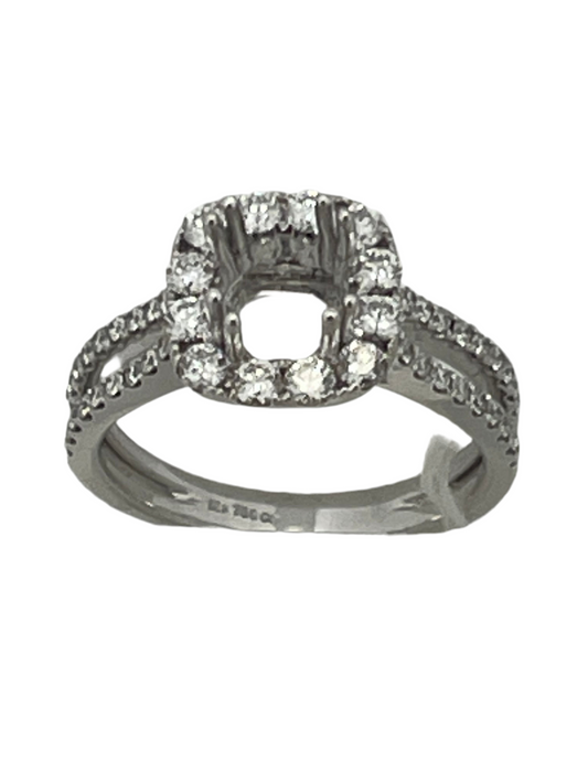 18k white Gold setting