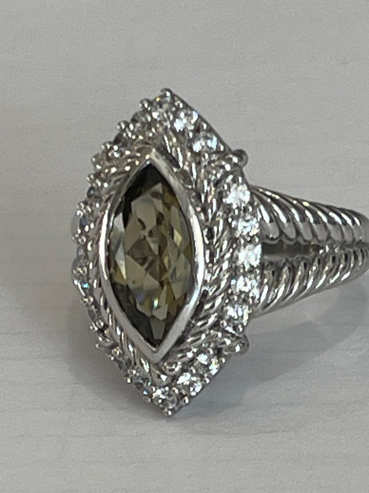 Judith Ripka, silver ring