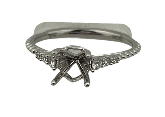 White Gold 18k Ring semi