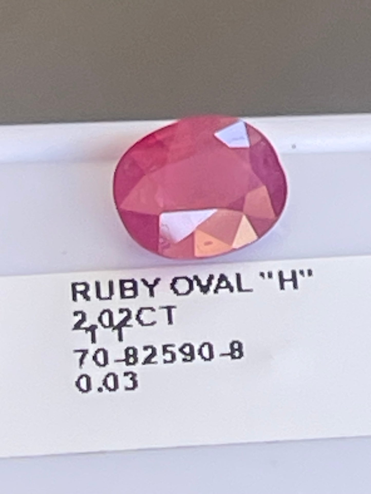 Oval 2.00 Ruby
