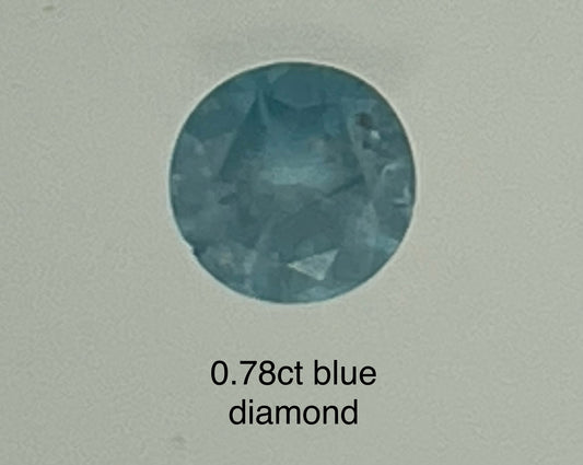 Blue Diamond 0.78 carat