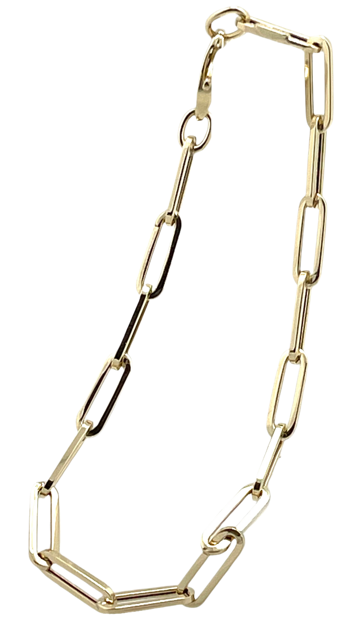 Paper clip bracelet 14k Gold