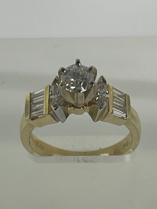 14k Diamonds baguette